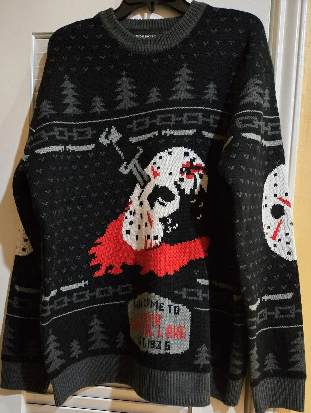 Mondo - Friday The 13th Graphic Knit Sweater - Size 2XL